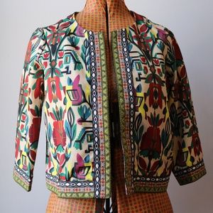 Women's 3/4 Sleeve Bohemian Flyaway Jacket